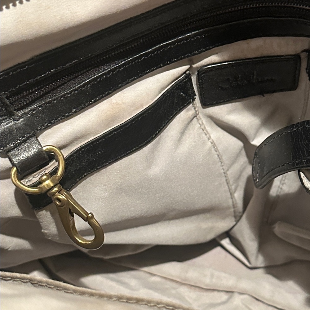 Cole Haan Vintage Y2K Style Side Buckle All Leather Cole Hann Handbag - Picture 8 of 10
